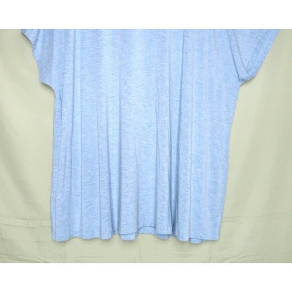 H by Halston T Shirt Gray Short Sleeves Oversized Tee Modal Spandex Womens 2X - Picture 6 of 8